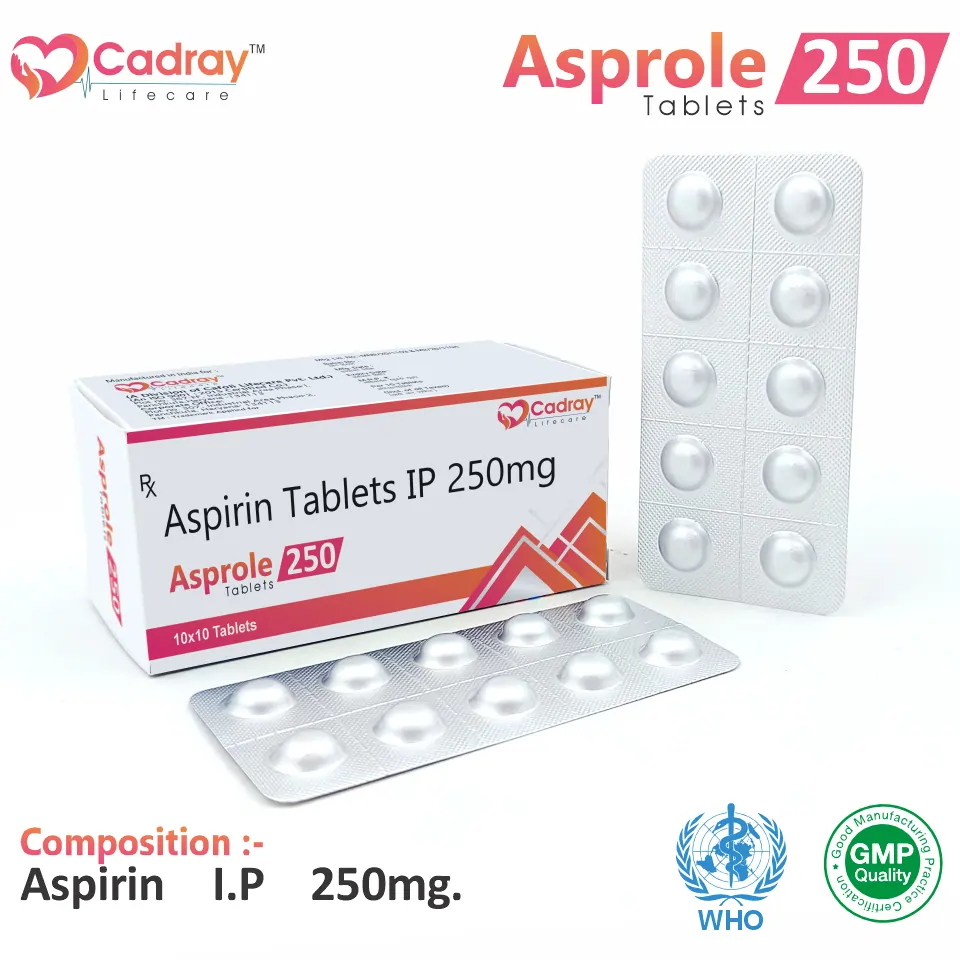 Aspirin 250mg Tablet Packaging